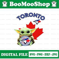 Baby Yoda with Toronto Blue Jays Baseball PNG,  Baby Yoda MLB png, MLB png, Digital Download