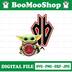 Baby Yoda with Arizona Diamondbacks Baseball PNG,  Baby Yoda MLB png, MLB png, Digital Download,printing