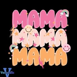 Retro Mama Happy Mother's Day SVG Graphic Designs Files