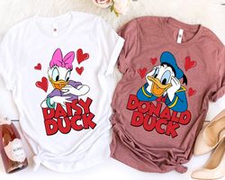 Donald and Daisy Duck Love Heart Shirt / Disney