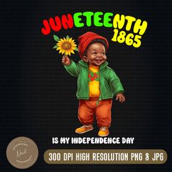 Juneteenth African Child Boy and Girl Is My Independence day Png, PNG High Quality, PNG, Digital Download