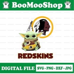 Baby Yoda with Redskins NFL png,  Baby Yoda NFL png, NFL png, Sublimation ready, png files for sublimation