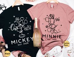 Mickey And Minnie Minimalist Est 1928 Shirt / D