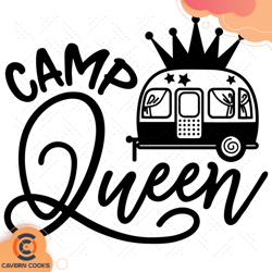 Camp Queen Svg, Camping Svg, Queen Svg, Camp Svg,
