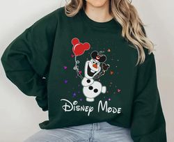 Olaf Mickey Hat Balloon Sweatshirt Frozen Disne