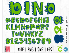 Dinosaur Font SVG Layered | Dinosaur Font SVG, Dinosaur Alphabet SVG, Layered Font for cricut, Dinosaur svg Cricut
