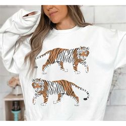 Tiger Sweatshirt Sweatshirt, Comfort Colors Sweatshirt, Boho Sweatshirt, Unisex Sweatshirt, Vintage Inspired Boho Sweats