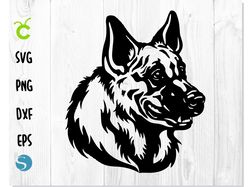 Dog German Shepherd Head SVG | German Shepherd svg, German Shepherd vector, German Shepherd dxf, German Shepherd png