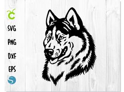 Dog West Siberian Laika Head | Dog svg, Laika svg, Siberian Laika vector, Siberian Laika dxf, Dog Laika cut file Cricut