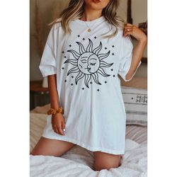 Sun Moon Tee, Sun T-shirt, Celestial Tee Retro Style T-Shirt, Hippie Tee, Vintage Inspired T-shirt, Comfort Colors T-shi