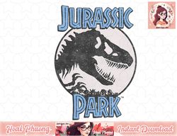 Jurassic Park Distressed Fossil Logo Graphic png, instant download