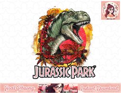 Jurassic Park Distressed T-Rex Explosion Logo png, instant download