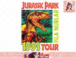 Jurassic Park Isla Nublar 1993 Tour Poster png, instant download