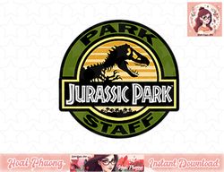 Jurassic Park Left Chest Park Staff Logo Graphic png, instant download