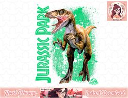Jurassic Park Raptor Green Paint Splatter Graphic png, instant download