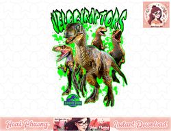 Jurassic Park Raptor Group Neon Green Splatter png, instant download