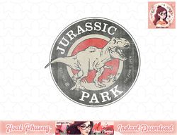 Jurassic Park T-Rex The Park Opens Circle Logo png, instant download