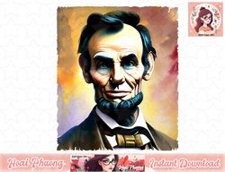Lincoln Abraham American Painting 4th of July USA png, instant download