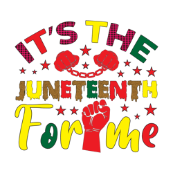Its The Juneteenth For Me Png, Juneteenth Png, Free-ish Png, Melanin Png, Black History Png File Cut Digital Download