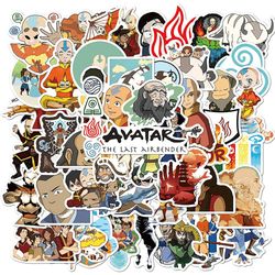 The Last Airbender Stickers: Animated Series, Fantasy Adventure. Elements, Characters, Collectibles, Decals Included /