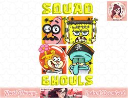 Mademark x SpongeBob SquarePants - SpongeBob Patrick Squidward Sandy Halloween Squad Ghouls Fun T-Sh copy