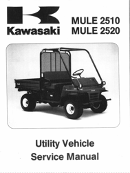 kawasaki mule 2510 2520 Utility Vehicle Service Manual