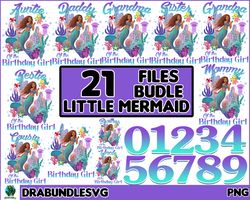 Black Mermaid Png | The Little Mermaid Png | Black Girl Magic | Princess Birthday | Black Girl Mermaid Shirts | Princess