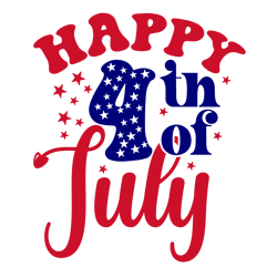 Happy 4th of July SVG, 4th of July SVG, Independence Day Svg, American svg, Patriotic Svg, USA Flag svg Digital Download