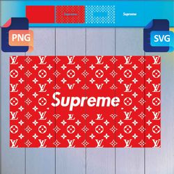 High-Quality Louis Vuitton Supreme SVG Designs for Crafting and Apparel