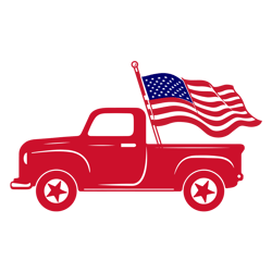 America Truck SVG, 4th of July SVG, Independence Day Svg, American svg, Patriotic Svg, USA Flag svg Digital Download