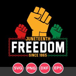 Juneteenth Freedom Since 1865 Svg, Juneteenth Svg, Black History Svg, Png Dxf Eps Digital File