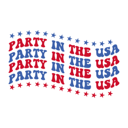 Party in the USA SVG, 4th of July SVG, Independence Day Svg, American svg, Patriotic Svg, USA Flag svg Digital Download