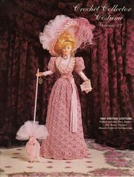 Barbie Doll clothes Crochet patterns - 1894 Visiting Costume - Collector Costume Vintage pattern PDF Instant download