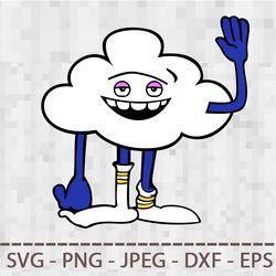 Poppy Trolls Cloud guy Poppy SVG PNG JPEG Digital Cut Vector Files for Silhouette Studio Cricut Design