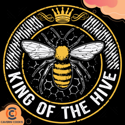 King Of The Hive Svg, Trending Svg, Bee Svg, Beeke
