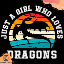 Just A Girl Who Loves Dragons Funny Svg, Trending