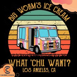Big Worms Ice Cream What Chu Want Svg, Trending Sv