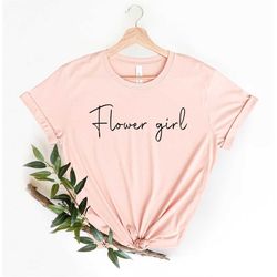 Flower Girl T-shirt, Cute Flower Girl Tee, Wedding Shirts, Ring Bearer Outfit, Flower Girl Shirt, Kids Flower Girl Garme