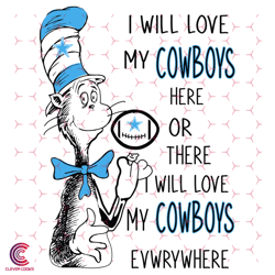 I Will Love My Cowboys Football Grinch Svg, Sport