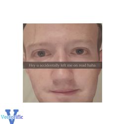 You Accidentally Left Me On Read Mark Zuckerberg Snapchat PNG File