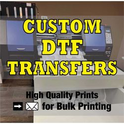 DTF Transfers, DTF Prints, Custom Dtf Transfers Ready For Press,Full Color Bulk Wholesale DTF Print For T-Shirt Heat Tra