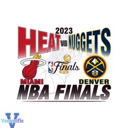 2023 NBA Finals Denver Nuggets vs Miami Heat Svg Cutting File