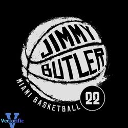 Jimmy Butler 22 Miami Basketball Player SVG Graphic Design Files