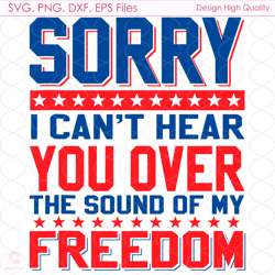 The Sound Of My Freedom Svg, 4th Of July Svg, Freedom Svg, Star Svg, American Fl