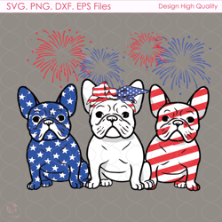 French Bulldog American Flag Svg, Independence Svg, French Bulldog Svg, American
