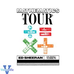 Ed Sheeran Mathematics Tour 2023 SVG Graphic Design Files