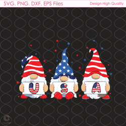 Patriotic Gnomes American Flag Svg, 4th Of July, American Flag Svg, America Svg,