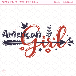 American Girl Svg, 4th Of July, American Flag Svg, America Svg, Liberty Svg, Ame
