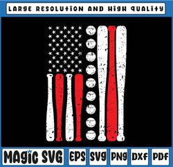 American Flag Baseball Red White Blue 4th of July Svg, American Flag Baseball Dad Png, Independence Day Svg, Instant Dow