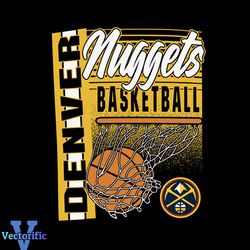 Denver Nuggets Navy Swish NBA 2023 SVG Graphic Design Files